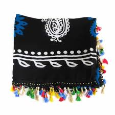 خرید روسری گلونی منگوله دار + قیمت فروش استثنایی